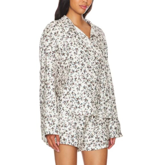 new FREE PEOPLE Early Morning 100% cotton Sleep SET! Ivory Combo 257  3T2M - Picture 2 of 12